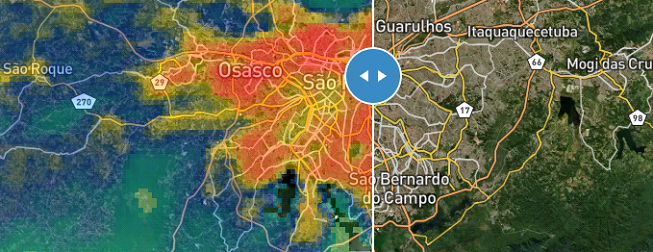 Comparação entre mapas